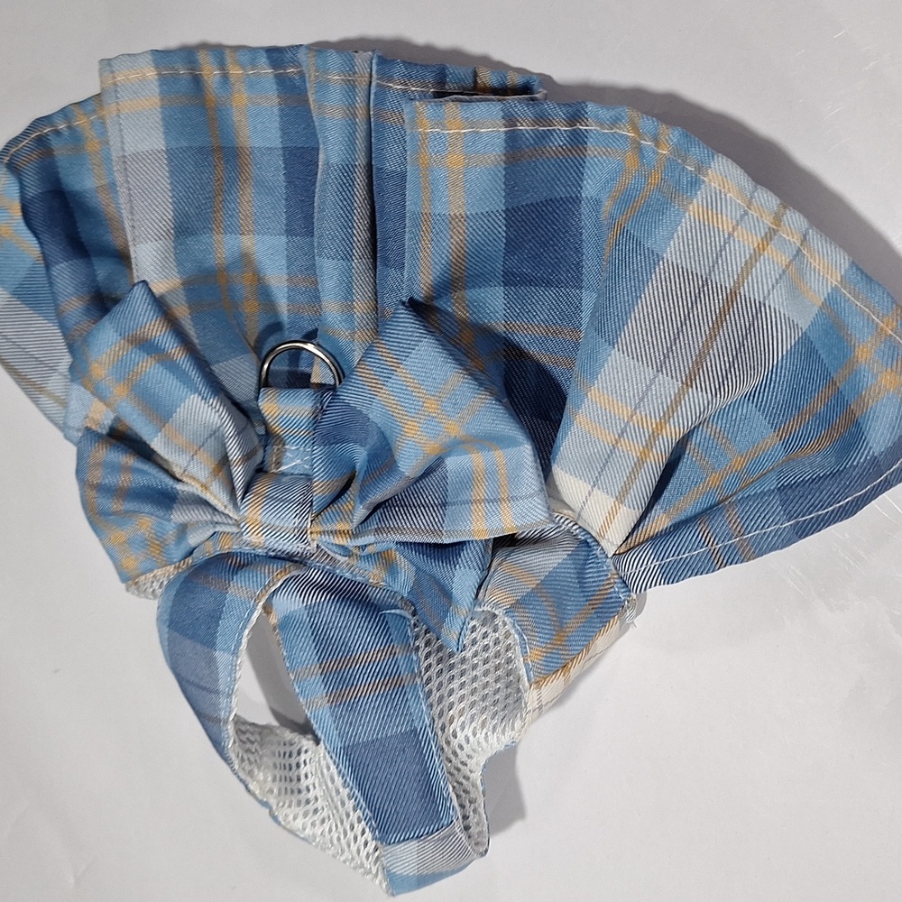 Dress for Your Pet-Blue Plaid - XS
